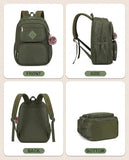 fufazfo Mesh Backpack, Heavy Duty Mesh Bookbag for Girls Boys Kids, Women See Through Transparent Net Back Pack for School Beach Swimming Work Travel - Army Green