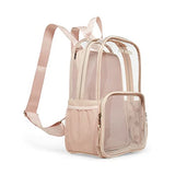 Steve Madden Womens CLEAR Backpack With Tech Pouch, Nude