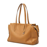 S-ZONE Leather Tote Bag for Women Large Shoulder Bags Crossbody Handbag Work Purse Travel Trip