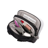 Baggallini Securtex Anti-Theft Mini Everything Crossbody Bag, 6.3"x8.25" RFID, Locking Zippers & Cut-Resistant Strap