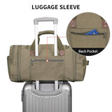 WITZMAN Canvas Duffle Bag for Men Expandable Convertible Travel Gym Duffel