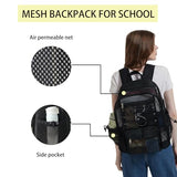 UEASE Mesh Backpack Heavy Duty for School Mesh Bookbag for Adults