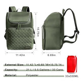 Halivita Cooler Backpack Insulated Leak Proof 33 Cans, Waterproof Hiking Backpack Cooler Soft Cooler Bag Lunch Backpack for Picnic Camping Beach, Green
