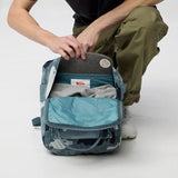 Fjällräven Kanken Graphics Backpack - Water-Resistant Exterior, Graphic Design - School, Travel, Nimbus Blue-Hidden Animals, One Size