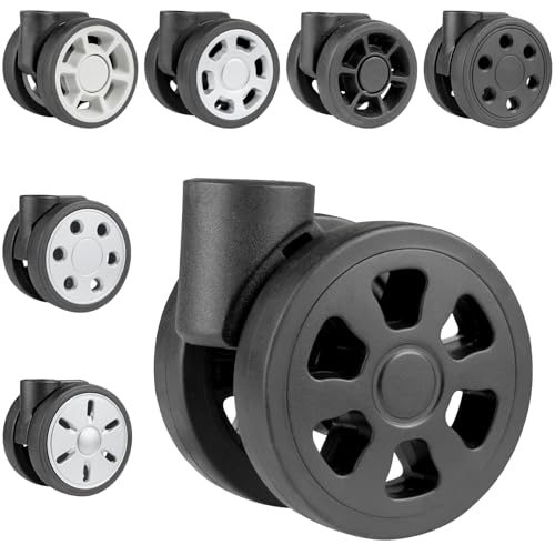 Toofire Wheels for Rimowa Trunk, 2 Pack Replacement Kit for Luggage(64mm-Silver-Round)