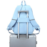 abshoo School Backpack for Girls Bookbag with Lunch Bag Teen Girls School Bag Travel Daypack (Light Blue)