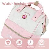 ZOMAKE 15.6 Inch Travel Laptop Backpack for Women Men, Anti Theft Water Resistant Bag Daypack Computer Bag Business Work Cute Backpacks(Donut)
