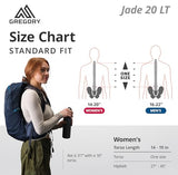 Gregory Jade 20L Women's Day Hiking Backpack, Ventilated Backpanel, Built-In Hydration Attachment for Bladder (Reservoir Not Included), One Size Fits All, Midnight Navy