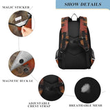 senya Fox Backpack for Boys Girls, Autumn Maple Leaf Fox Backpack Students Bookbag Daypack for School Primary Teens, A01E23034