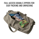 Rothco Heavy-Duty Canvas Shoulder Duffle Bag - Rugged Travel Gym Gear Equipment Bag, Olive Drab, 17 Inches