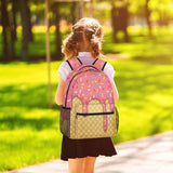 GzLeyigou Daypack Backpacks 16 Inch Bookbags for Students, Ice Cream School Backpack Laptop Shoulder Bag Daypack for Travel Hiking Camping, Casual Daypack for Girls Boys Women Men