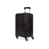 SwissGear 8090 Hardside Expandable Luggage with Spinner Wheels, Black, Carry-On 20-Inch
