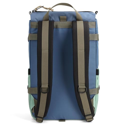 Topo Designs Rover Pack Classic Backpack - Daily Bag for Commutes, Day Trips, Hikes, Iconic Denver Design, PFAS-Free, Fair Trade (Stone Blue/Ash Green)