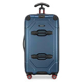Traveler's Choice Maxporter II Polycarbonate Hardside Trunk with Spinner Wheels, Navy, 28-Inch Medium Trunk