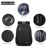 Liokesa Laptop Backpack for Men Women, School Backpacks for Boys Girls,Water Resistant Black Backpack 15.6 Inch College Bookbag Daypack