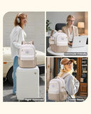 LOVEVOOK Laptop Backpack for Women & Teens with 40oz Cup Buckle, 15.6" Computer Backpack for School, College, Work & Weekend, Gift for Her