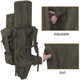 MT Military Hunting Rucksack with Detachable Carry System – 77L Backpack with Aluminum External Frame for Camping, Hunting