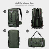 WITZMAN Travel Backpack for Men Duffle Luggage Bag with USB Charging Port