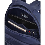 Under Armour Unisex-Adult Hustle 6.0 Backpack, (411) Midnight Navy/Midnight Navy/Metallic Silver, One Size Fits Most