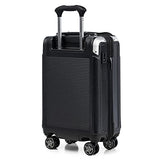 Travelpro Platinum Elite Hardside Expandable Carry on Luggage, 8 Wheel Spinner, TSA Lock, Hard Shell Polycarbonate Suitcase, Shadow Black, Compact Carry on Laptop Pocket 20-Inch