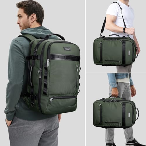WITZMAN Travel Backpack for Men Fits 16 inch Luggage Bag USB Charging Port