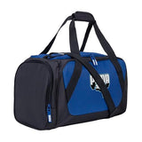 PUMA Form Factor Duffel with Adjustable Strap, Padded Bottom & Zip Pockets, New Navy/Vibrant Blue, One Size