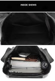 Leather Backpack 15.6 Inch Laptop Vintage Backpack,Travel Hiking Rucksack Casual Daypack School College Bookbag Outdoor Bag (BACKPACK A)