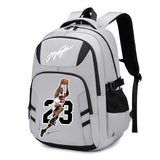 buluuoor Basketball Star 23 Athletes Laptop Backpack Student Backpack Men Women Ultra Light Travel Bag (Black and White1)