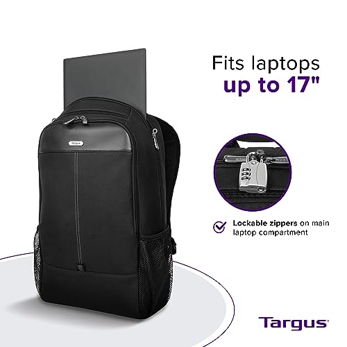 Targus 17 Inch Classic Laptop Backpack - Fits Most Laptops up to 17", Padded Travel Backpack for Business Commuters, College, and Travel (TBB944GL)