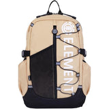 Element Backpack, Vertical Logo Skate Pack, Multi-Compartment Storage, Reflective Bungee Cord, Khaki