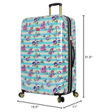 Betsey Johnson S. F. Hummingbird 30" Expandable Hardside Checked Spinner Luggage