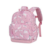 VASCHY Corduroy Kids Backpack for Boys Girls 3-6 Yrs, Toddler Backpack for Preschool Kindergarten, Cute Schoolbag for Daycare - Pink Unicorn