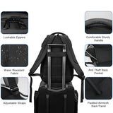 WOLT Laptop Backpack for Men Women for 15.6 Inch and 17 Inch Notebook, Travel Backpack Carry On Flight Approved with Computer Compartment, College Bookbag with USB Charging Port (Black)