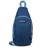 JanSport Move Sling Crossbody Bag – Main Compartment, Zippered Front Pockets, Adjustable Shoulder Strap, Fully Padded Back Panel, Color Blocked - Navy