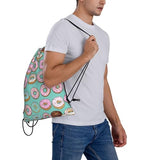 Various Delicious Doughnut Unisex Drawstring Backpack Bag Sport Gym Travel Sackpack