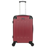 World Traveler Dejuno Cornwall 3-Piece Lightweight Hardside Spinner Luggage Set - Black