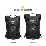 Teton Oasis Hydration Backpack – Lightweight Water Pack with Bladder for Hiking, Running, Cycling, Biking – 18L/22L Sizes – Sewn-in Rain Cover – Fits Men and Women