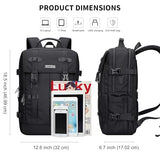 WITZMAN Travel Laptop Backpack for Men Fits 16 inch Laptop