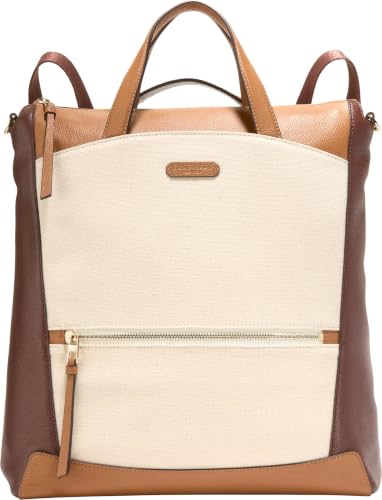 Cole Haan Women's Backpack - The Essential Leather Fashion Backpack, Hickory/Dark Caramel