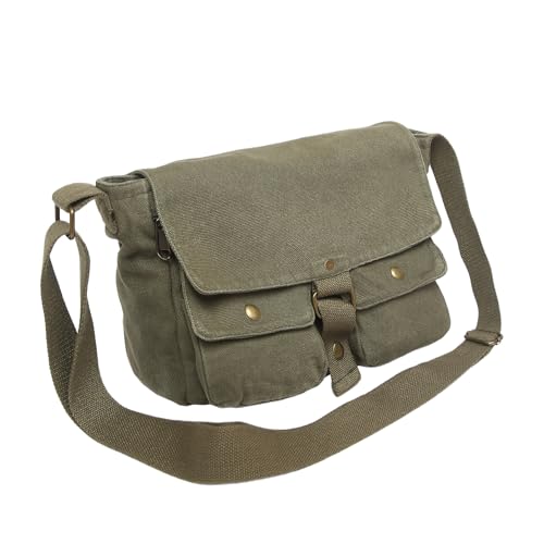 AFGWK Vintage Canvas Messenger Satchel Bag for Men School