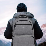 MATEIN Insulated Lunch Backpack for Women, 17.3 Inch Laptop Backpack, Grey