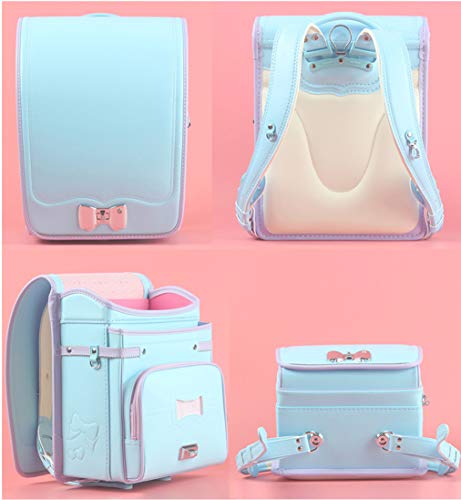 MilWorld randoseru backpack ransel Semi-automatic japanese boys girls school bags for waterpoor PU leather light weight