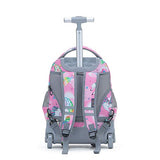 Tilami Rolling Backpack 16 Inch School College Travel Carry-on Backpack Boys Girls (Mermaid Unicorn)