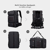 WITZMAN Carry-On Travel Backpack for Men - Nylon Duffle Backpack with Multi-Organization and Hanging Toiletry Bag