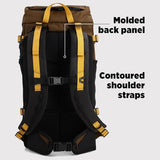 Topo Designs Rover Trail Pack 22L, Molded Back Panel, Waist Belt, Water Bottle Pockets (Bone White/Beetle)