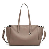 S-ZONE Leather Tote Bag for Women Large Shoulder Bags Crossbody Handbag Work Purse Travel Trip
