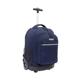 Travelers Club 18" Rolling Backpack with Shoulder Straps, Navy Blue