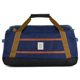 Topo Designs Mountain Duffel 40L, Recycled Nylon Ripstop Travel Bag, Removable Backpack Straps, Interior Mesh Pockets (Midnight/Caribbean)