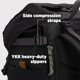 Topo Designs Rover Trail Pack 22L, Molded Back Panel, Waist Belt, Water Bottle Pockets (Bone White/Beetle)
