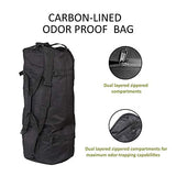 TopoGrow XXL Extra Large Backpack Odor Smell Proof Duffel Bag with Carbon Lining Water Resistant Luggage Smell Absorbing Bag Odor Absorbent for Hydroponics Use, Travel, Sport Gym